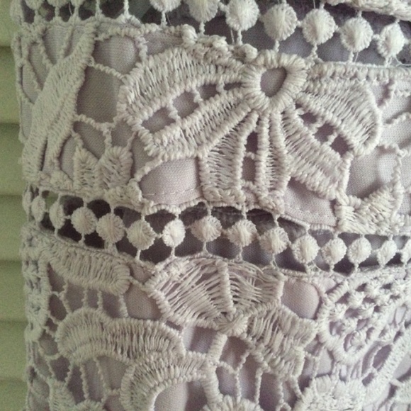 Lavender Lace Spaghettini Strap Sheath Dress 12/14 - Picture 2 of 3